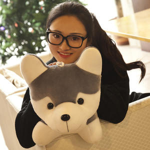 Kanepe dekorasyon yastık çocuk oyuncak için sevimli <span class=keywords><strong>Husky</strong></span> peluş bebek yumuşak köpek - Product Image 4