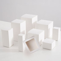 Matière première blanche petite boîte de papier emballage blanc boîtes de papier cadeau bon prix boîte de papier de carte blanche