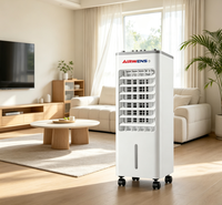 Ventilateur évaporatif portable à faible bruit, 3 vitesses, avec purificateur d'air, économie d'énergie, électrique, pour utilisation en voiture, minuterie incluse