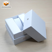 Boîte d'emballage en carton blanc de haute qualité, dureté, gaufrée, en relief, logo personnalisé, pour bracelet Apple Watch