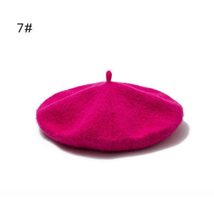 Bérets - EA134 Vente directe usine Printemps Automne Femme <span class=keywords><strong>Petit</strong></span> béret en coton et polyester Chapeau Béret pour femme Sans laine - Product Image 2