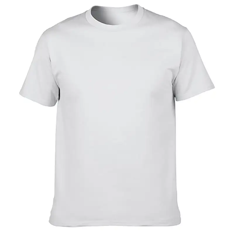 Logotipo personalizado Projete sua própria planície 100% algodão branco camiseta