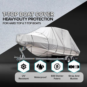 Telo Copribarca 600D Resistente per Esterni, Impermeabile e Antistrappo, con Cinghia di Fissaggio Regolabile - Product Image 3