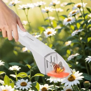 Atrapa Insectos Transparente Portátil de Tipo Push, Juguete Recolector de Insectos para Niños, Recolector de Insectos sin Contacto para Interiores, Exteriores y Jardín - Product Image 6