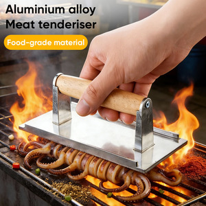 Prensa de Carne de Aluminio de Grado Comercial con Mango Frío al Tacto, Antiadherente, para Asar Hamburguesas y Bacon en Planchas y Parrillas - Product Image 1