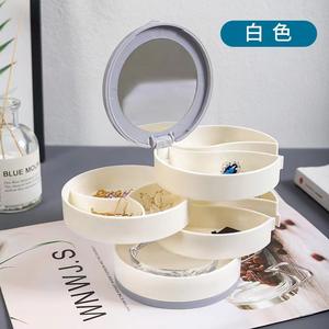 กล่องเก็บเครื่องประดับแบบหมุนขนาดใหญ่สำหรับขายส่ง กล่องโชว์หลายชั้นสำหรับสร้อยคอ ต่างหู แหวน กล่องจัดเก็บสำหรับขายส่ง - Product Image 3