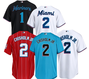 Camiseta de Béisbol Unisex con Nombre y Número Impresos y Cosidos, Manga Corta, 100% Poliéster, Uniforme Deportivo para Fanáticos - Product Image 1