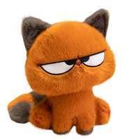 Saumaltes Orangefarbenes Katzen-Plüschtier, Coole Freche Katzen-Kuscheltier, Niedliche Wütende Gesichter Kätzchen-Puppe für Kinder Geburtstagsgeschenk Heimdekoration