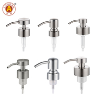 24/410 28/410 28mm acier inoxydable or distributeur de savon pompe or presse Lotion pompe distributeur couvercle 24410 or métal pour shampooing
