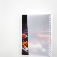 Cahier à spirales personnalisé imprimé, format A5, reliure spirale, couverture en PP, pour usage scolaire, avec logo personnalisé pour les étudiants arabes