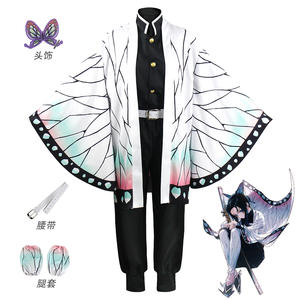 Anime Ecoparty Cosplay Kostuum Kamado Tanjirou Agatsuma Zenitsu Tomioka Giyuu Jas Cape Mantel - Product Image 1