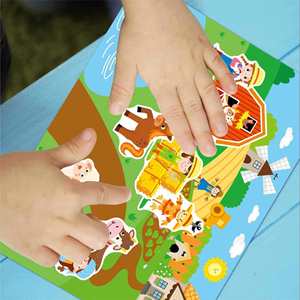 Libro de Actividades con Pegatinas de Animales de Granja para Niños y Niñas, Mi Primera Granja, para Niños Pequeños - Product Image 1