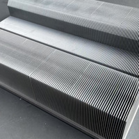 Radiateur électronique en profilé aluminium personnalisé, dissipateur thermique haute densité pour carte mère CNC haute puissance