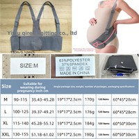 Ceinture de soutien prénatal pour le ventre avec bretelles, bande de soutien de maternité en U pour le remodelage abdominal, utilisation mi-à la fin du trimestre