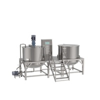 Cuve de mélange industrielle en acier inoxydable SUS304 pour liquides cosmétiques et chimiques, homogénéisateur, pompe mélangeuse, certifiée CE/GMP, 220V/380V