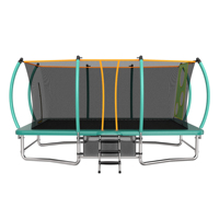 Trampolín Resistente de 16 Pies para Jardín, Entrenamiento para Adultos, con Red de Seguridad