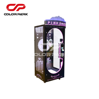Machine d'arcade à monnayeur de luxe, modèle Colorful Park Pink Date, avec fonctions de coupe, de distribution de prix et de griffes, pour peluches