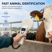 Lecteur RFID portable S03 ISO11784/5 134,2 kHz FDX-B LF, scanner de microchip pour animaux, lecteur d'étiquettes animales