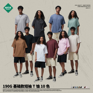 2025 verano caliente <span class=keywords><strong>barato</strong></span> en blanco básico 190G buena calidad 100% algodón de gran tamaño precio bajo Artiemaster fábrica 5 estrellas camisetas clásicas - Product Image 6