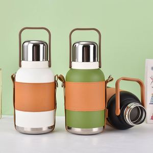 Wholesale 316 Thermos Large Capacity Hand-Held Outdoor Portable Travel Vacuum Insulated Water <b>Bottle</b> Pot Flask With Steel Lid - Product Image 6