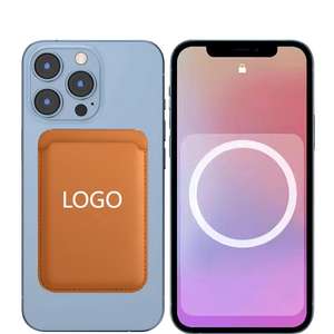 Estuche para Tarjetas San Cola con Cierre de Botón de PU, Diseño Geométrico y Animación Emergente para iPhone 16 17 - Product Image 1