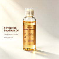 Minyak Masker Rambut Biji Fenugreek Grosir OEM 100ml Perawatan Kulit Kepala Herbal Menghaluskan Rambut Kering, Mengembang, dan Rusak, Pasokan Grosir