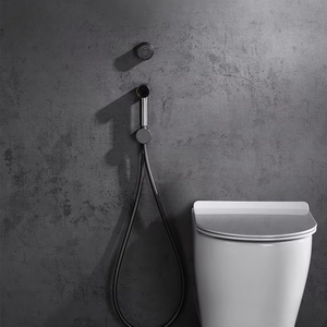 1706 Handheld Bidet Sprayer <strong>Bathroom</strong> Toilet Brass <strong>Shattaf</strong> High Pressure Bidet Faucet Diaper Sprayer Set with Hose Attachment - Product Image 3