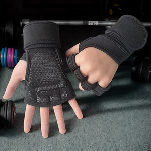 Gants de musculation unisexes 2026 personnalisables avec logo, en néoprène, fermeture magnétique, antidérapants et rembourrés, pour l'entraînement en salle de sport - Product Image 1