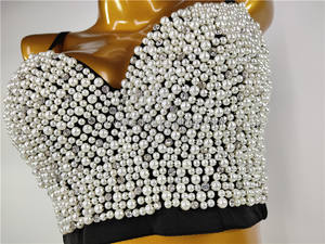 ملابس داخلية يابانية مثيرة مزينة بالأحجار الكريمة مع حمالة صدر مبطنة للحفلات - Product Image 3