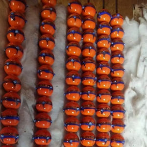 Cuentas de cristal de color personalizadas hechas a mano para bordar, cuentas de cristal plateadas para la fabricación de joyas, cuentas de cristal a granel - Product Image 1