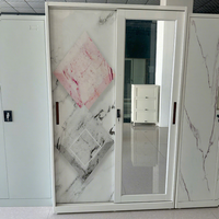 Armoire coulissante en acier moderne sur mesure avec 2, 3, 4, 5 ou 6 portes