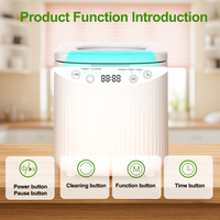 Filtro de olores y Diseño Seguro Cocina de alimentos para mascotas Gran CAPACIDAD DE 3.5L y fabricante automático de alimentos para mascotas Con 3 modos Cocinar, calentar, limpiar