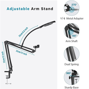 Support de téléphone multi-angle avec trépied et anneau lumineux LED pour vidéo et photo, idéal pour la prise de vue haute et l'utilisation sur bureau, fonctionnalité flexible - Product Image 2
