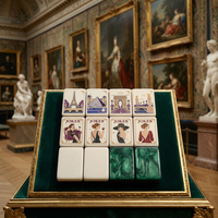 Ensemble de Mahjong Américain Premium en Acrylique en Gros, Prêt à Expédier, Jeu de Société de Luxe en Lucite, Esthétique Moderne, Vente Chaude