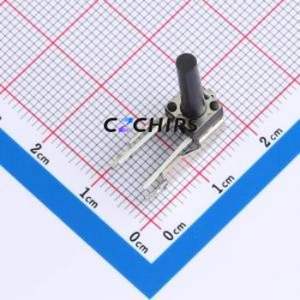 TC-6615K-19.0 Tactile Switch Through hole,6x6.1mm Switch Single Pole Single Throw Round Button 2.6N Right Angle Insert - Product Image 1