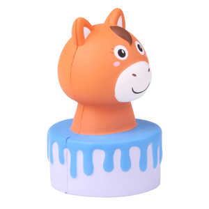 Cute Horse Shape <b>Squishy</b> Toy TPE Material Stress Relief For Kids Age 2 To 4 Years Unisex Fidget Toy Gift - Product Image 2