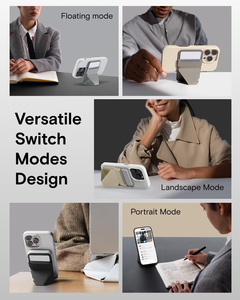 Cartera Magnética Resistente, Soporte Invisible para Teléfono, Ultrafino, Antigolpes, Portátil, Plegable, Soporte de Escritorio para Tarjetas de Identificación - Product Image 5