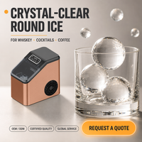 Machine à glaçons sphériques domestique SC-6203, 8 boules de glace, 20 min, 3 cm, machine à glace transparente, dépose automatique, <60 dB, silencieuse, pour la maison et la voiture, CE ETL FDA
