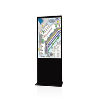 Kiosque multimédia intégré, écran tactile, rétro-éclairé, support de sol, kiosque interactif pour signalisation numérique