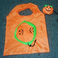 Sac promotionnel réutilisable pour Halloween, en forme de citrouille, pliable, pour cadeaux ou bonbons, idéal pour le shopping