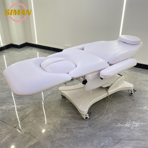 Table de massage pliable <span class=keywords><strong>électrique</strong></span> réglable portable et économique Siman Healthy avec revêtement en cuir synthétique pour utilisation en salon - Product Image 2