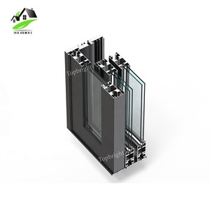 Gran diseño de 3 paneles, tobogán moderno, tienda de patio, frente de apilamiento, mosquitera, <span class=keywords><strong>puertas</strong></span> corredizas de vidrio - Product Image 2