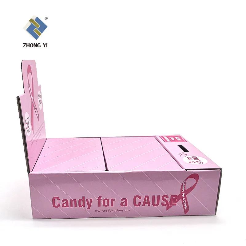 Özel sayaç ekran kutusu lolipop karton şeker onur otomat bağış yardım kutusu