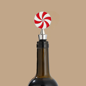 Lollipop <b>Wine</b> <b>Stopper</b> Zinc Alloy Sealing Bottle <b>Stopper</b> For <b>Wine</b> Preservation - Product Image 3