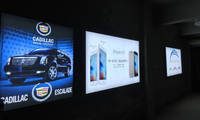Kit de bannière déroulante photo en aluminium rétroéclairée par LED, boîte lumineuse, faible consommation d'énergie, exposition intérieure, publicité, décoration, installation suspendue