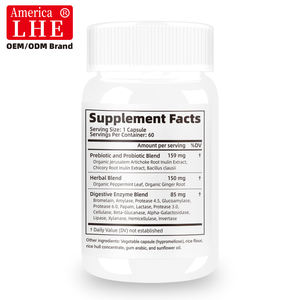 Enzimas Digestivas Herbales con Prebióticos, Digestión que Descompone Grasas, Carbohidratos y Proteínas, Optimiza la Disponibilidad de Nutrientes, 60 Cápsulas - Product Image 6