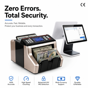 Compteuse de Billets Haute Qualité 2830 Multi-Devises Détecteur de Faux Billets USD/EUR/IQD/TRY - Product Image 1