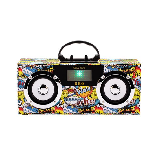 Factory 4Inch Wooden Wireless Soundbox Portable BT Speaker Mobile Phone Accessories Boombox