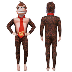 Disfraz de Donkey Kong con máscara para niños, disfraz de juego de Halloween - Product Image 1