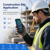 Terminal PDA Genggam Industri Android 13 Tangguh 4G Pemindai Barcode 1D 2D QR untuk Pengumpulan Data Inventaris Gudang